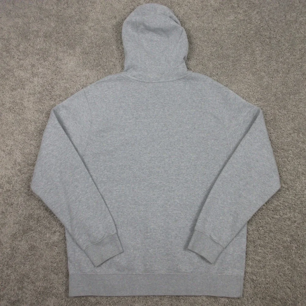 Nike Sweater Mens Large Gray Sportswear Club Fleece Pullover Hoodie Sweatshirt